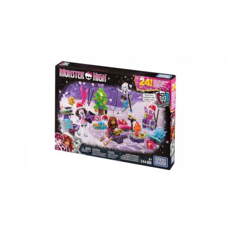 MEGA BLOKS DPK33 non  LỊCH MÙA VỌNG bộ đồ chơi xếp lắp ráp ghép mô hình Monster High ADVENT CALENDAR 244 khối