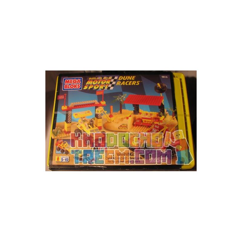 MEGA BLOKS 9816 non  ĐUA XE DUNE bộ đồ chơi xếp lắp ráp ghép mô hình Speed Champions Racing Cars BUILD & RACE DUNE RACERS Đua Xe Công Thức 265 khối