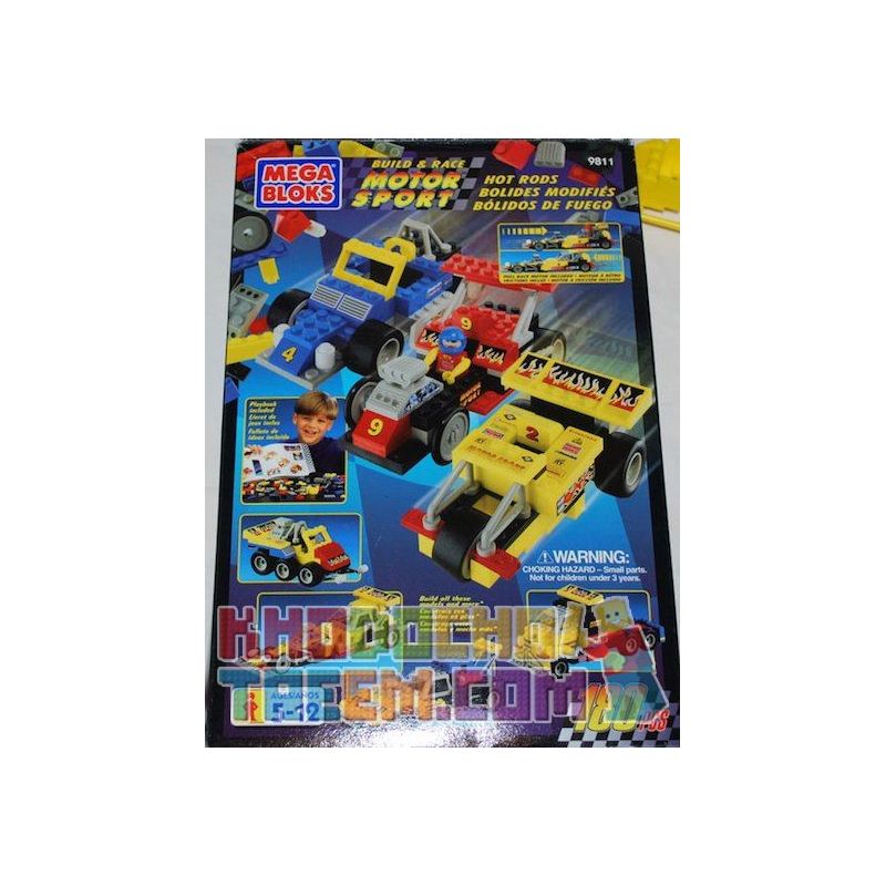 MEGA BLOKS 9811 non  Ô TÔ SỬA ĐỔI bộ đồ chơi xếp lắp ráp ghép mô hình Speed Champions Racing Cars HOT RODS Đua Xe Công Thức 180 khối