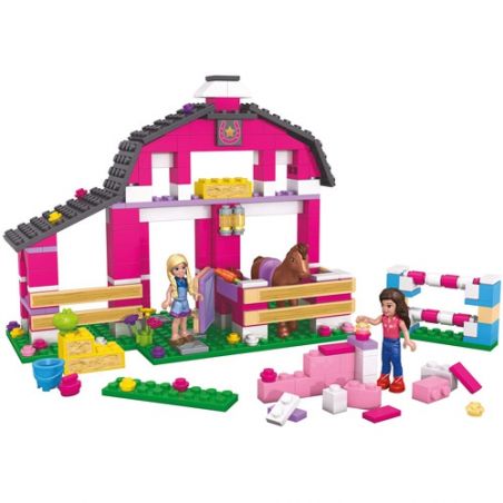 MEGA BLOKS 82713 non  TRANG TRẠI BLUE RIBBON bộ đồ chơi xếp lắp ráp ghép mô hình  BLUE RIBBON RANCH Các Bạn Gái 251 khối