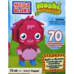 MEGA BLOKS 80652 non  POPPET. bộ đồ chơi xếp lắp ráp ghép mô hình Moshi Monsters 70 khối