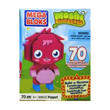 MEGA BLOKS 80652 non  POPPET. bộ đồ chơi xếp lắp ráp ghép mô hình Moshi Monsters 70 khối