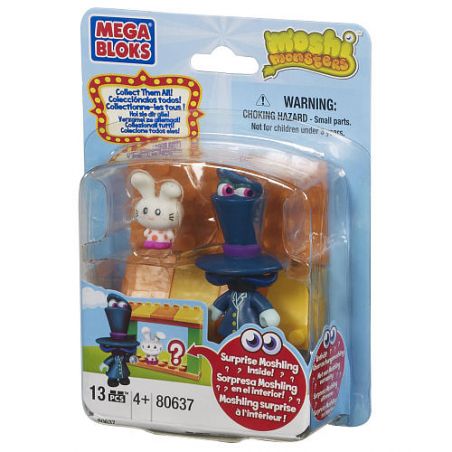 MEGA BLOKS 80637 non  VƯỜN THÚ MOSHLING TIẾN SĨ STRANGEGLOVE bộ đồ chơi xếp lắp ráp ghép mô hình Moshi Monsters MOSHLING ZOO DR. STRANGEGLOVE 13 khối