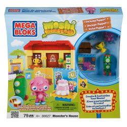 MEGA BLOKS 80627 non  NGÔI NHÀ CỦA QUÁI VẬT bộ đồ chơi xếp lắp ráp ghép mô hình Moshi Monsters MONSTER'S HOUSE 79 khối