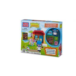 MEGA BLOKS 80623 non  CHỢ KỲ LẠ bộ đồ chơi xếp lắp ráp ghép mô hình Moshi Monsters BIZARRE BAZAAR 58 khối