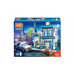 MEGA BLOKS FVD32 non  TRỐN THOÁT KHỎI ĐỒN CẢNH SÁT bộ đồ chơi xếp lắp ráp ghép mô hình City POLICE STATION JAILBREAK Thành Phố 394 khối