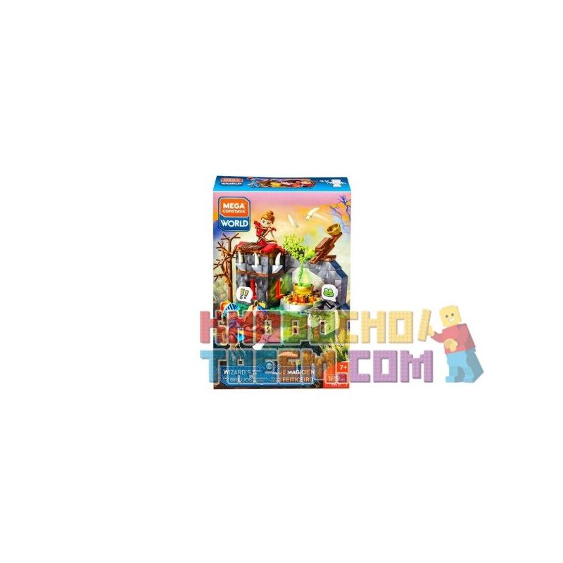 MEGA BLOKS FNY17 non  NƠI ẨN NÁU ĐỘC DƯỢC CỦA WIZARD bộ đồ chơi xếp lắp ráp ghép mô hình Medieval Castle WIZARD’S POTION LAIR Chiến Tranh Trung Cổ 189 khối