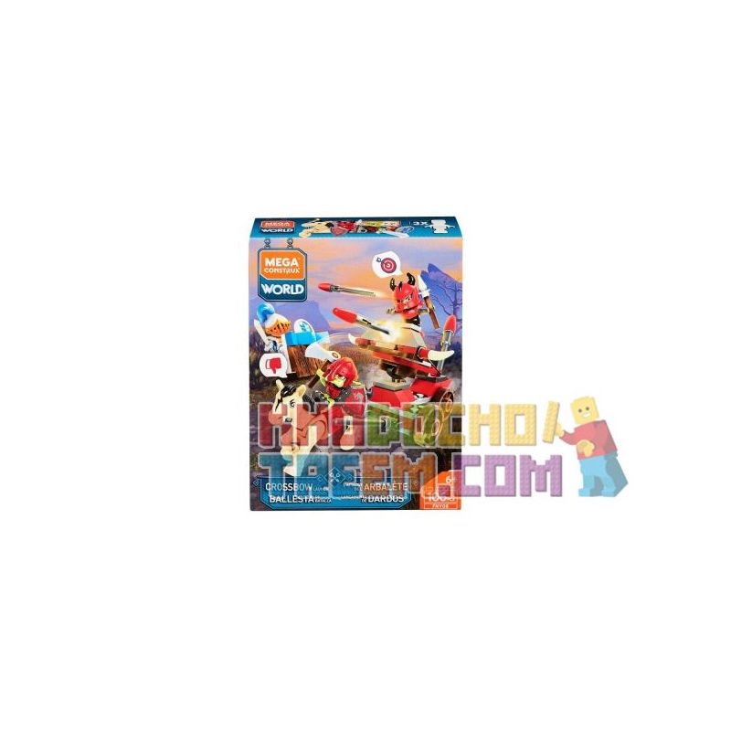 MEGA BLOKS FNY08 non  RA MẮT BALLISTA bộ đồ chơi xếp lắp ráp ghép mô hình Medieval Castle CROSSBOW LAUNCH Chiến Tranh Trung Cổ 106 khối