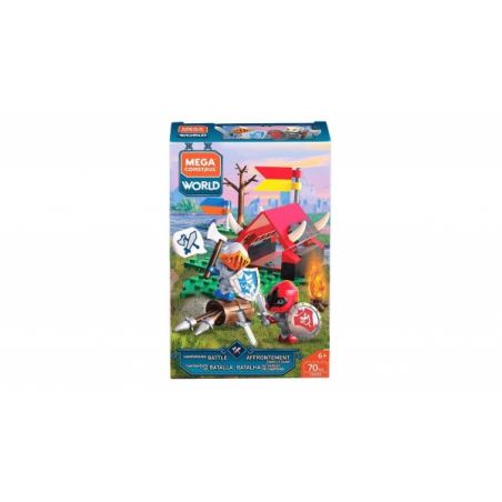 MEGA BLOKS FNX99 non  TRẠI CHIẾN bộ đồ chơi xếp lắp ráp ghép mô hình Medieval Castle CAMPGROUND BATTLE Chiến Tranh Trung Cổ 70 khối