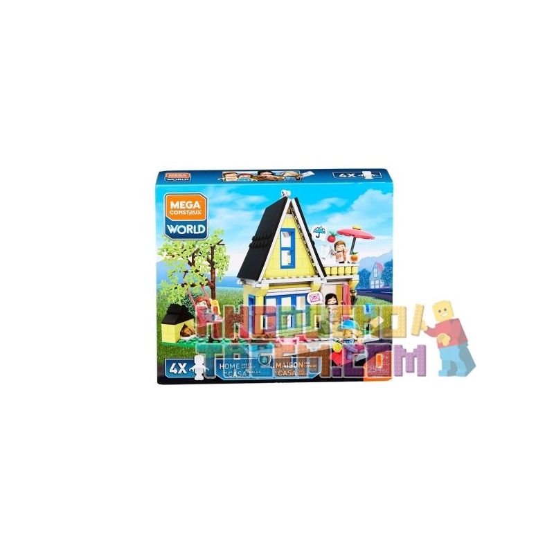 MEGA BLOKS FNV00 non  TRANG CHỦ HANGOUT NGỌT NGÀO bộ đồ chơi xếp lắp ráp ghép mô hình HOME SWEET HANGOUT 254 khối