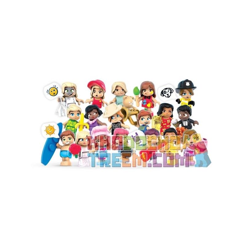 MEGA BLOKS FNT53 non  NHÂN VẬT NHỎ (GÓI NGẪU NHIÊN) bộ đồ chơi xếp lắp ráp ghép mô hình MINI CHARACTERS - {RANDOM BAG} 10 khối
