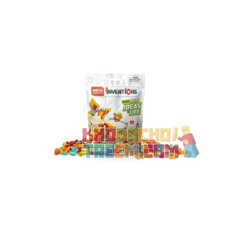 MEGA BLOKS FWP27 non  BỘ XÂY DỰNG SỐNG ĐỘNG bộ đồ chơi xếp lắp ráp ghép mô hình Creator VIBRANT BRICK BUILDING SET Sáng Tạo 202 khối