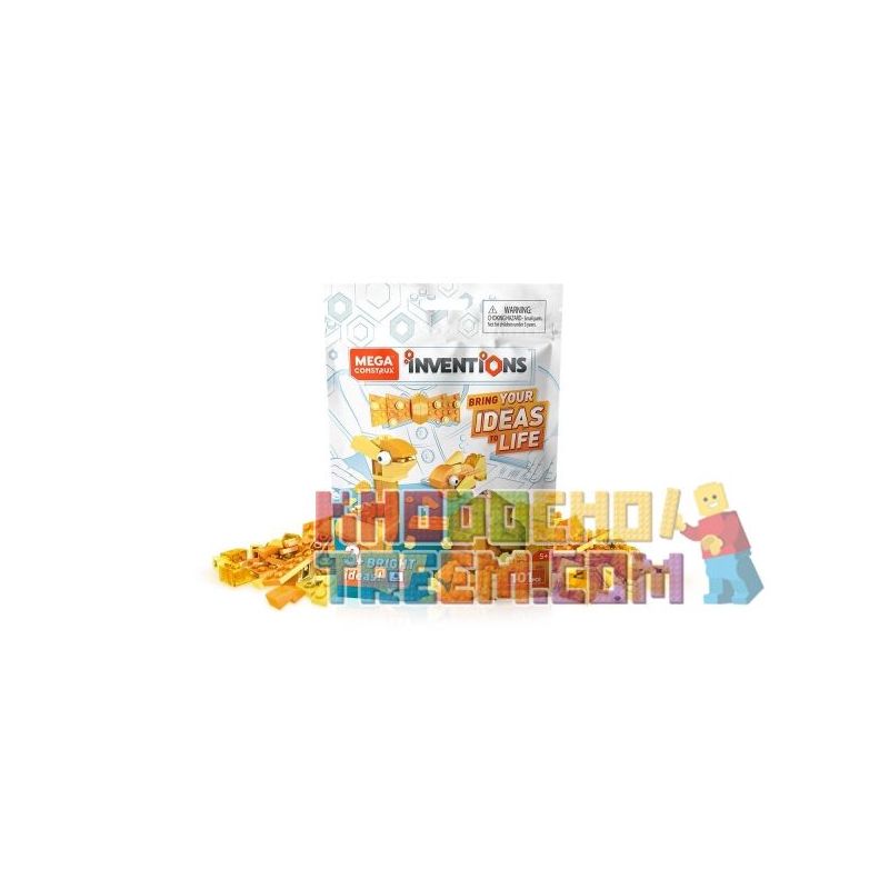 MEGA BLOKS FWP22 non  BỘ TÒA NHÀ MÀU VÀNG bộ đồ chơi xếp lắp ráp ghép mô hình Creator YELLOW BRICK BUILDING SET Sáng Tạo 101 khối