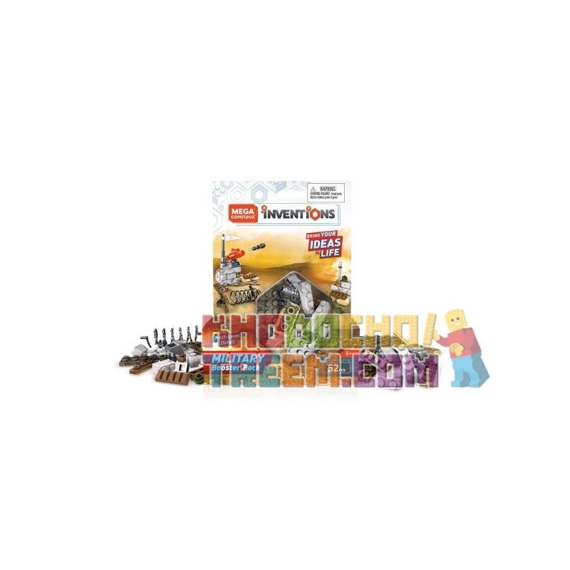 MEGA BLOKS FWP18 non  MỞ RỘNG BỘ XÂY DỰNG QUÂN SỰ bộ đồ chơi xếp lắp ráp ghép mô hình Boost MILITARY BUILDING SET BOOSTER Tư Duy 52 khối