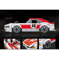QuanGuan 100149 Quan Guan 100149 non  NISSAN 240ZG. bộ đồ chơi xếp lắp ráp ghép mô hình Racers RACING Đua Tốc Độ 330 khối