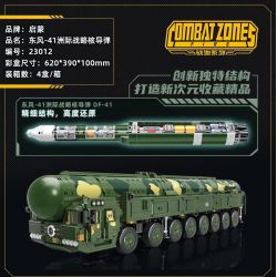 Enlighten 23012 Qman 23012 non  TÊN LỬA HẠT NHÂN CHIẾN LƯỢC LIÊN LỤC ĐỊA DONGFENG-41 bộ đồ chơi xếp lắp ráp ghép mô hình Tactical Espionage Action COMBAT ZONES DF-41 BALLISTIC MISSILE Chiến Thuật Quân Sự 1868 khối