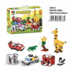 WOMA C.9012 .9012 non  HỘP KHO BÁU TRỢ GIẢNG bộ đồ chơi xếp lắp ráp ghép mô hình Creator BLOCK WORLD STARTER KIT Sáng Tạo 1000 khối