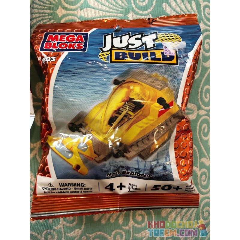 MEGA BLOKS 1683 non  H2O EXPLORER. bộ đồ chơi xếp lắp ráp ghép mô hình Khám Phá 44 khối