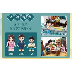 KEEPPLEY K18002 18002 non  QIYUN XIAOXUE. bộ đồ chơi xếp lắp ráp ghép mô hình Modular Buildings NEW CHINESE STYLE STREETSCAPE Mô Hình Nhà Cửa 2826 khối