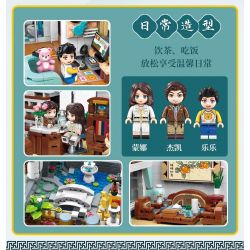 KEEPPLEY K18002 18002 non  QIYUN XIAOXUE. bộ đồ chơi xếp lắp ráp ghép mô hình Modular Buildings NEW CHINESE STYLE STREETSCAPE Mô Hình Nhà Cửa 2826 khối