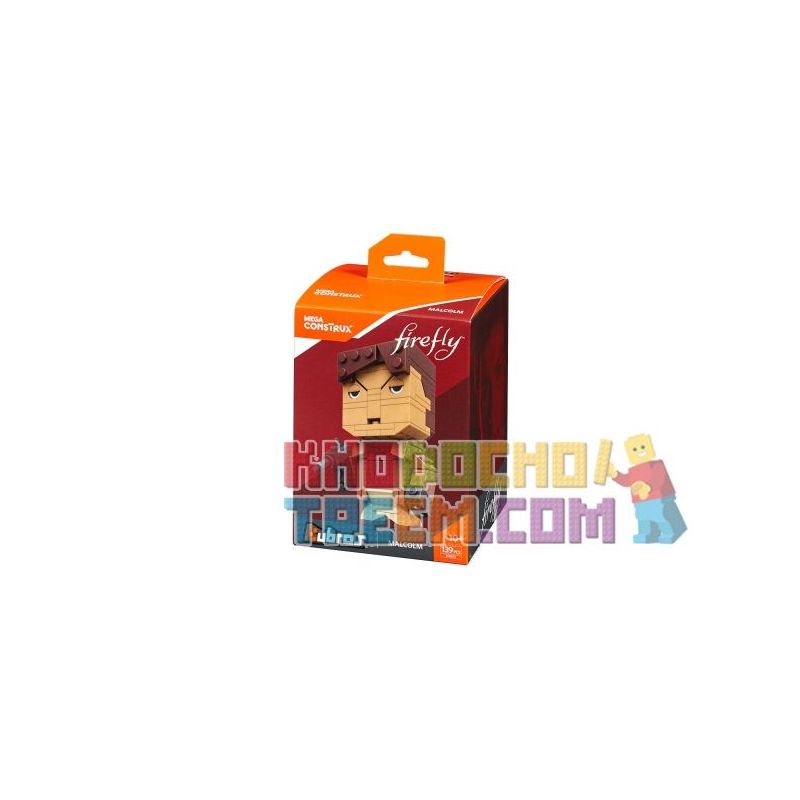 MEGA BLOKS DXB92 non  MARKHAM. bộ đồ chơi xếp lắp ráp ghép mô hình Brickheadz MALCOLM Nhân Vật Đầu To 139 khối