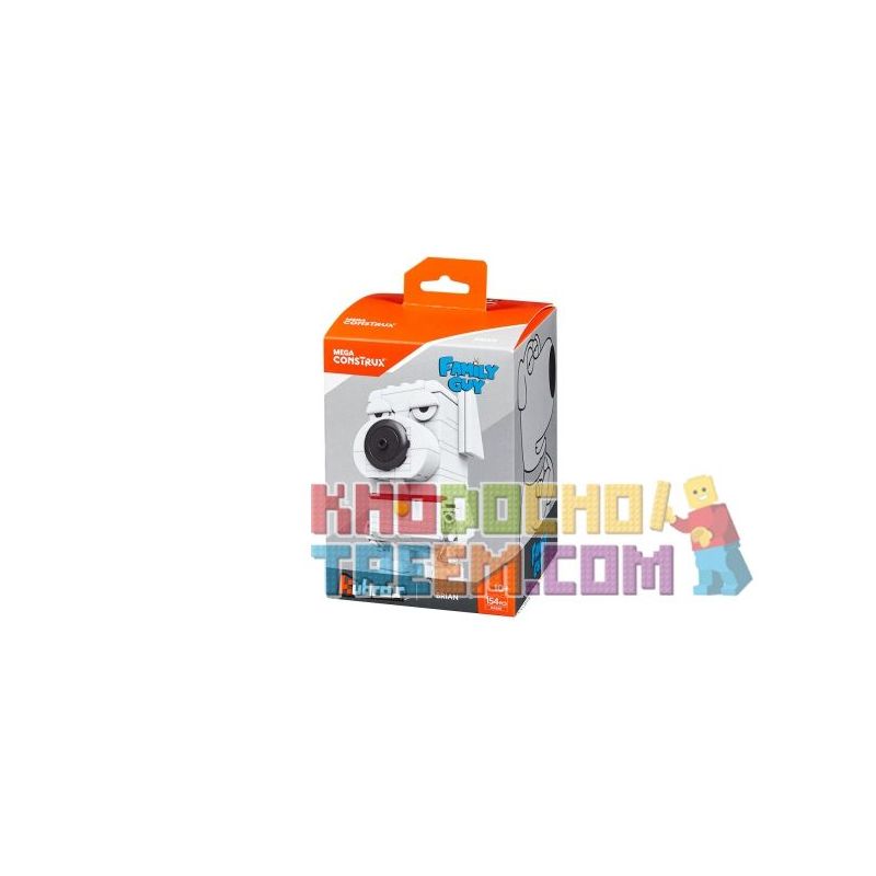 MEGA BLOKS DXB90 non  BRIAN. bộ đồ chơi xếp lắp ráp ghép mô hình Brickheadz Nhân Vật Đầu To 154 khối