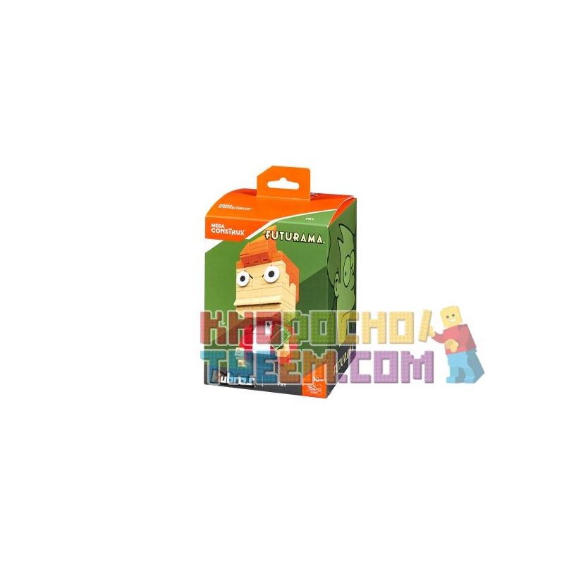 MEGA BLOKS DXB89 non  CHIÊN bộ đồ chơi xếp lắp ráp ghép mô hình Brickheadz FRY Nhân Vật Đầu To 152 khối