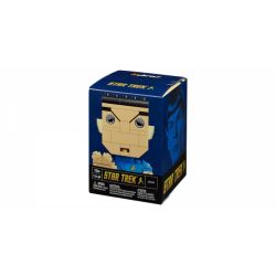 MEGA BLOKS DTF91 non  SHOPKER. bộ đồ chơi xếp lắp ráp ghép mô hình Brickheadz SPOCK Nhân Vật Đầu To 133 khối
