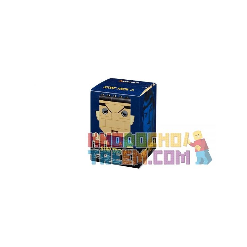 MEGA BLOKS DTF91 non  SHOPKER. bộ đồ chơi xếp lắp ráp ghép mô hình Brickheadz SPOCK Nhân Vật Đầu To 133 khối