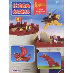 MEGA BLOKS 9601 non  VƯƠNG QUỐC SƯ TỬ bộ đồ chơi xếp lắp ráp ghép mô hình Medieval Castle LION'S KINGDOM Chiến Tranh Trung Cổ 725 khối