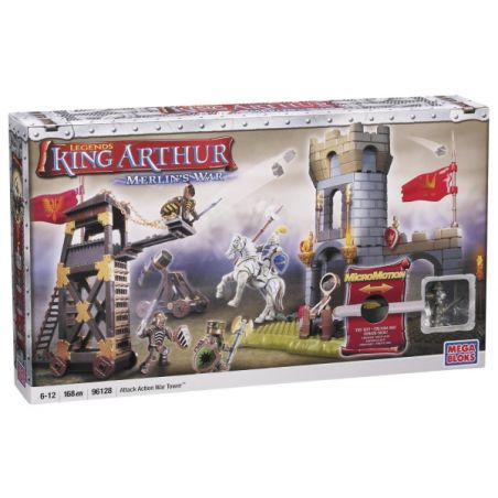 MEGA BLOKS 96128 non  THÁP PHÒNG THỦ bộ đồ chơi xếp lắp ráp ghép mô hình Movie & Game ATTACK ACTION WAR TOWER Phim Và Trò Chơi 168 khối