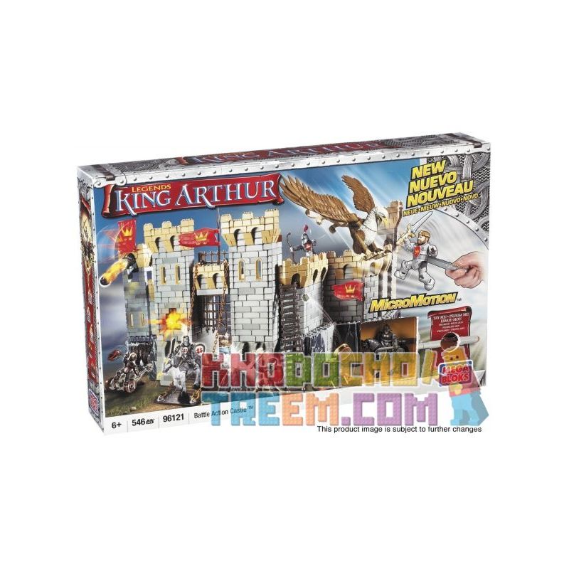 MEGA BLOKS 96121 non  LÂU ĐÀI bộ đồ chơi xếp lắp ráp ghép mô hình Movie & Game BATTLE ACTION CASTLE Phim Và Trò Chơi 546 khối