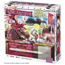 MEGA BLOKS 96113 non  GAO WEN VÀ LONG ĐẤU bộ đồ chơi xếp lắp ráp ghép mô hình Movie & Game GAWAIN DRAGON DUEL Phim Và Trò Chơi 42 khối