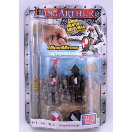 MEGA BLOKS 96101 non  SIR GAWAIN VÀ SKARSGARD bộ đồ chơi xếp lắp ráp ghép mô hình Movie & Game SIR GARETH & SKARSGAR Phim Và Trò Chơi 8 khối