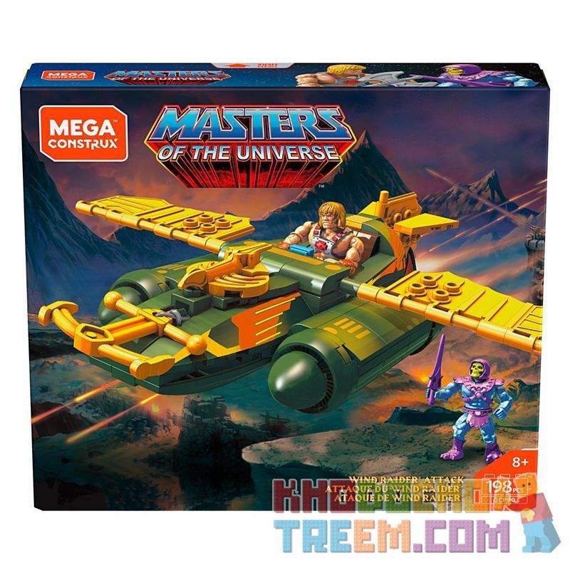 MEGA BLOKS GCP90 non  PROBUILDER WIND RAIDER TẤN CÔNG bộ đồ chơi xếp lắp ráp ghép mô hình Movie & Game PROBUILDER WIND RAIDER ATTACK Phim Và Trò Chơi 198 khối