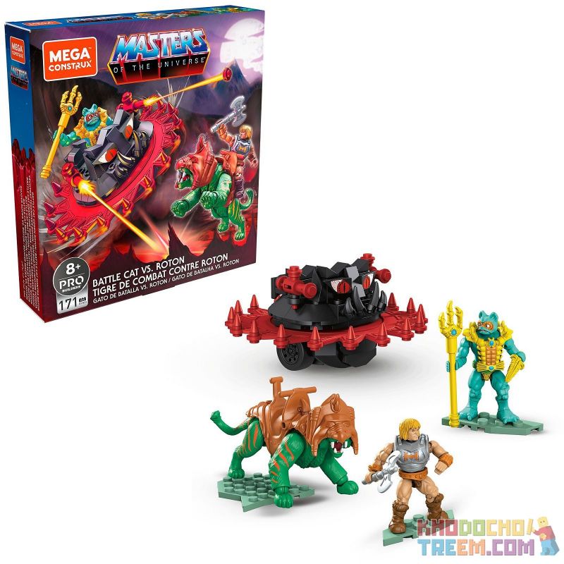 MEGA BLOKS GPH23 non  BATTLE CAT VS. ROTON. bộ đồ chơi xếp lắp ráp ghép mô hình Movie & Game Phim Và Trò Chơi 171 khối