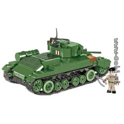 COBI 2521 non  XE TĂNG VALENTIN MK.III bộ đồ chơi xếp lắp ráp ghép mô hình Military Army VALENTINE MK.III Quân Sự Bộ Đội 406 khối