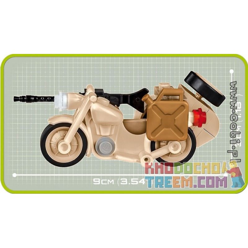 COBI 2397 non  BMW R75 SAHARA. bộ đồ chơi xếp lắp ráp ghép mô hình Military Army Quân Sự Bộ Đội 50 khối