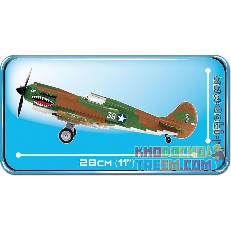 COBI 5706 MEGA BLOKS 9051 non  CRYMS. bộ đồ chơi xếp lắp ráp ghép mô hình Military Army CURTISS P-40E WARHAWK Quân Sự Bộ Đội 272 khối