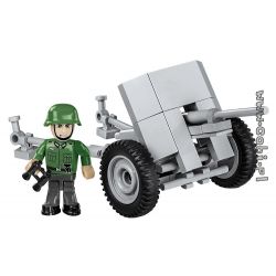 COBI 2396 MEGA BLOKS 9050 non  FIREBRAND. bộ đồ chơi xếp lắp ráp ghép mô hình Military Army 3 7CM PAK 36 Quân Sự Bộ Đội 55 khối