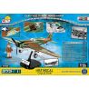COBI CURTISS P-40E WARHAWK non  MÁY BAY CHIẾN ĐẤU CURTIS P-40 WARHAWK bộ đồ chơi xếp lắp ráp ghép mô hình Military Army Quân Sự Bộ Đội 272 khối