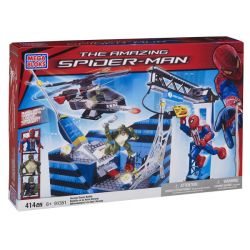 MEGA BLOKS 91351 non  OSBURN XÂY DỰNG FX FIGHT bộ đồ chơi xếp lắp ráp ghép mô hình Movie & Game OSCORP TOWER FX BATTLE Phim Và Trò Chơi 414 khối