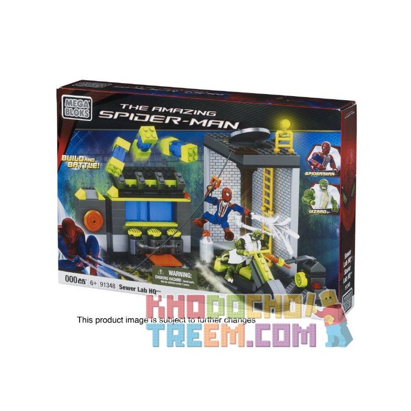 MEGA BLOKS 91348 non  PHỤC KÍCH PHÒNG THÍ NGHIỆM CỐNG RÃNH bộ đồ chơi xếp lắp ráp ghép mô hình Movie & Game SEWER LAB AMBUSH Phim Và Trò Chơi 247 khối