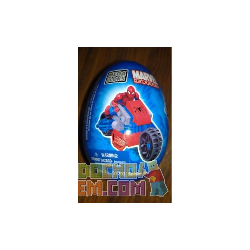 MEGA BLOKS 91293 non  TRỨNG NGƯỜI NHỆN bộ đồ chơi xếp lắp ráp ghép mô hình Spider-Man SPIDER-MAN EGG 33 khối