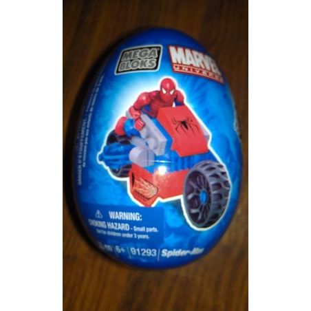 MEGA BLOKS 91293 non  TRỨNG NGƯỜI NHỆN bộ đồ chơi xếp lắp ráp ghép mô hình Spider-Man SPIDER-MAN EGG 33 khối