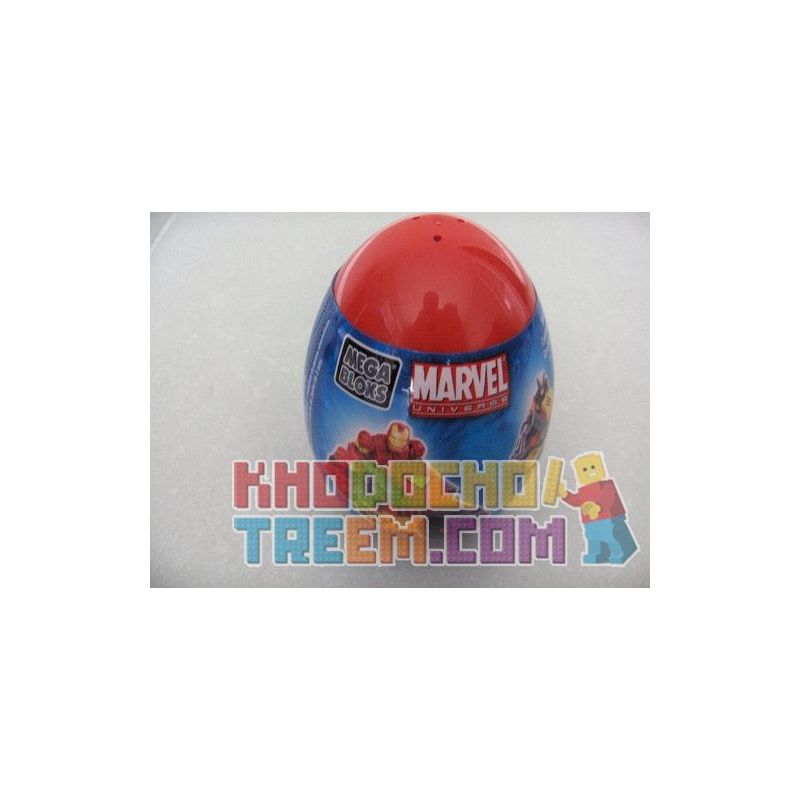 MEGA BLOKS 91292 non  TRỨNG NGƯỜI SẮT bộ đồ chơi xếp lắp ráp ghép mô hình Marvel Super Heroes IRON MAN EGG Siêu Anh Hùng Marvel 33 khối