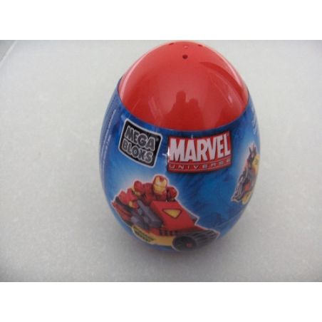 MEGA BLOKS 91292 non  TRỨNG NGƯỜI SẮT bộ đồ chơi xếp lắp ráp ghép mô hình Marvel Super Heroes IRON MAN EGG Siêu Anh Hùng Marvel 33 khối