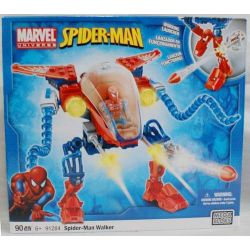 MEGA BLOKS 91284 non  MÁY ĐI BỘ NGƯỜI NHỆN bộ đồ chơi xếp lắp ráp ghép mô hình Spider-Man SPIDER-MAN WALKER 90 khối