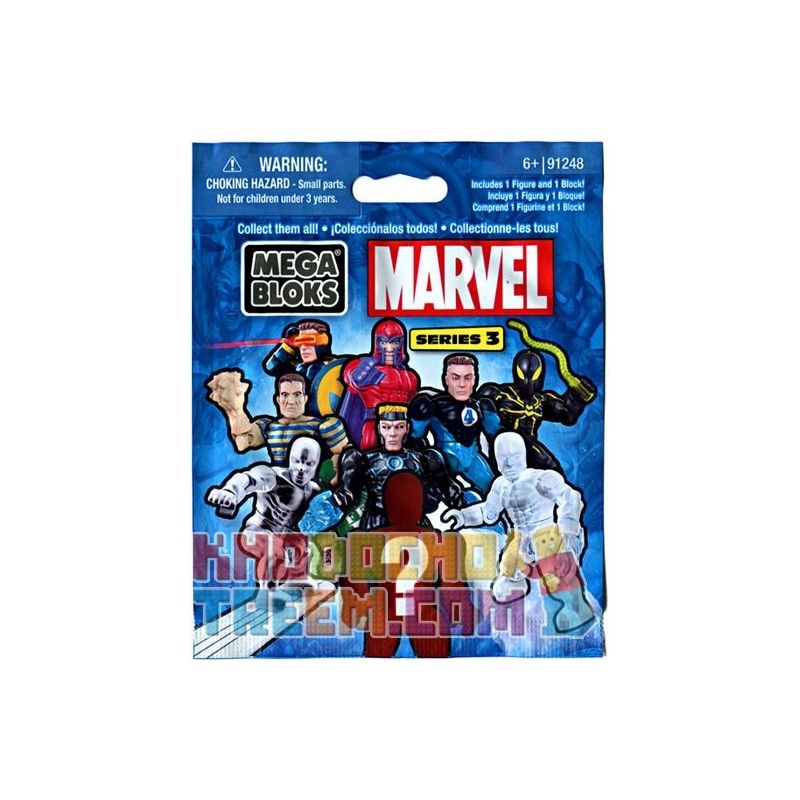 MEGA BLOKS 91248W non  MOURNING MOTRIVE MOTION SERIES 3 bộ đồ chơi xếp lắp ráp ghép mô hình Marvel Super Heroes MARVEL MICRO ACTION FIGURES - SERIES 3 Siêu Anh Hùng Marvel 2 khối