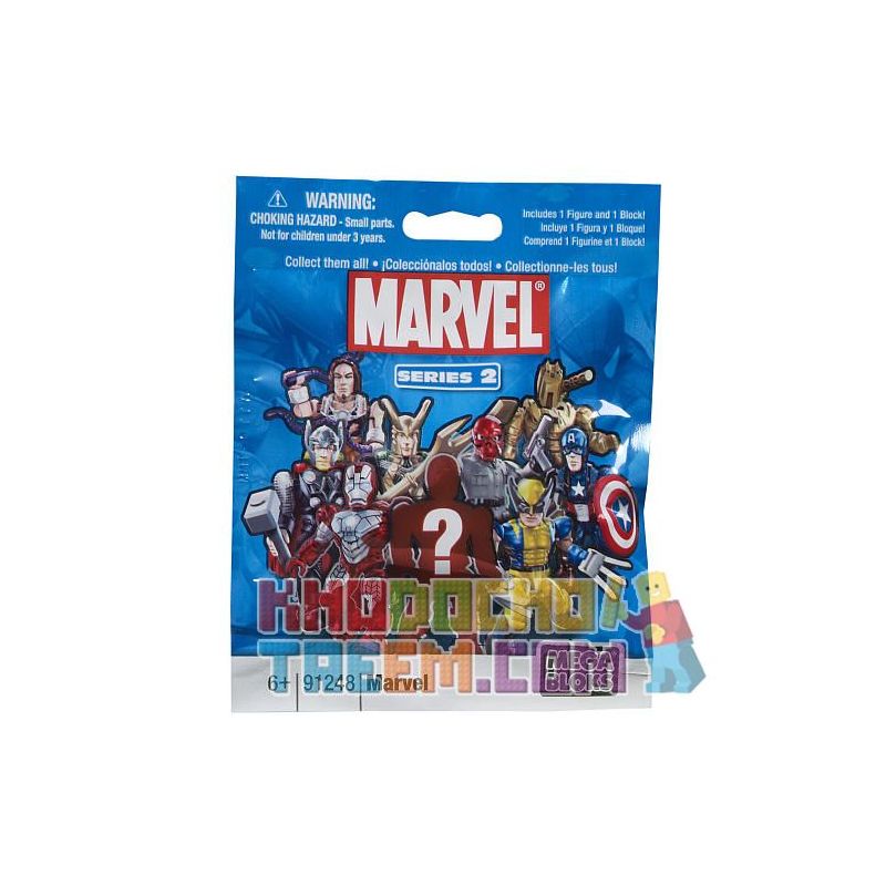 MEGA BLOKS 91248V non  MOURNING MOTRIVE MOTION SERIES 2 bộ đồ chơi xếp lắp ráp ghép mô hình Marvel Super Heroes MARVEL MICRO ACTION FIGURES - SERIES 2 Siêu Anh Hùng Marvel